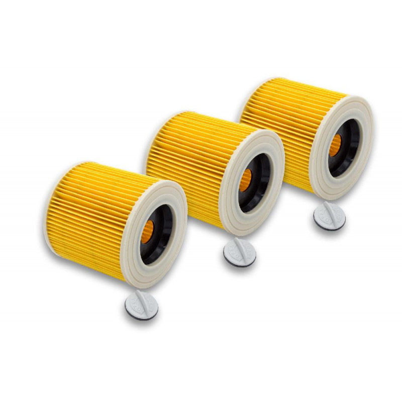 24484_0 3 x Staubsauger Filter ersetzt 6.414-552.0 passend für Kärcher 4001, WD 2, WD 3