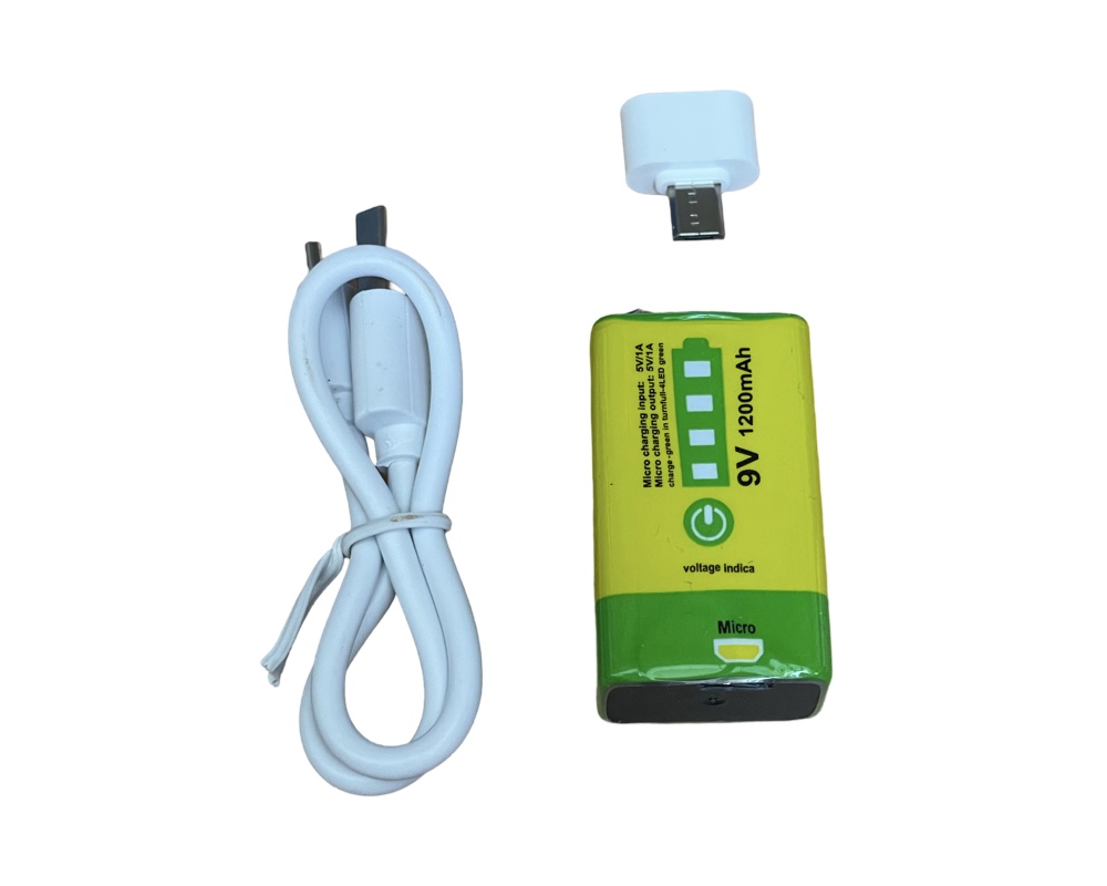 23699_0NqfyflbFLu7dV Liter 9V-Block, 6LR61, 6F22, 7.4V 1200mAh Li-Ion mit USB Ladefunktion