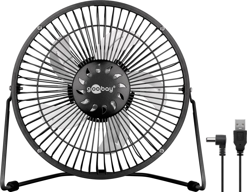 24126_0u2U6Otw6zI91U USB Ventilator für den Schreibtisch Schwarz 8 Zoll / Ø22 cm