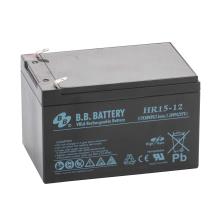 B.B. Battery Batterie 12V 15Ah, batterie au plomb AGM, HR15-12, pôle T2 Faston 250 (6,3 mm)