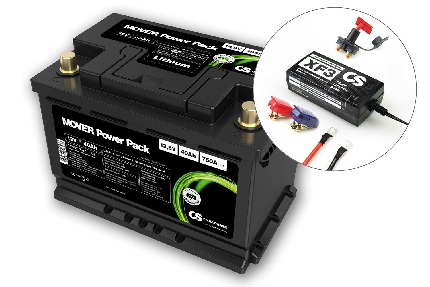 23867_0uzZgZdFM7Bqja Lithium LiFePO4 Mover Power Pack Set 12.8V 40Ah Rangierbatterie