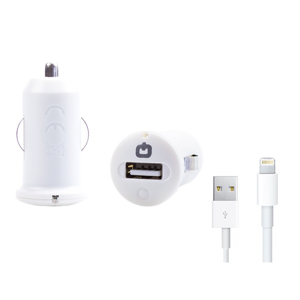 18127_0CRMMn5w4SUbLC Adaptateur secteur USB pour voiture avec câble Lightning Apple 1m pour iPhone 11, 12, 13