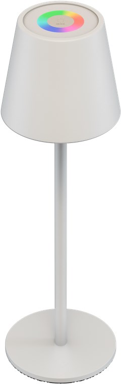 27582_0 Kabellose RGBW LED Tischleuchte, Weiss