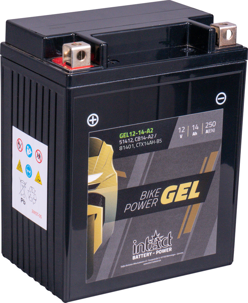 24763_0sZsb3asnIpfy5 Intact GEL12-14-A2 GEL-Motorradbatterie ersetzt 12N11-3A-1, CB14-A2, CTX14AH-BS