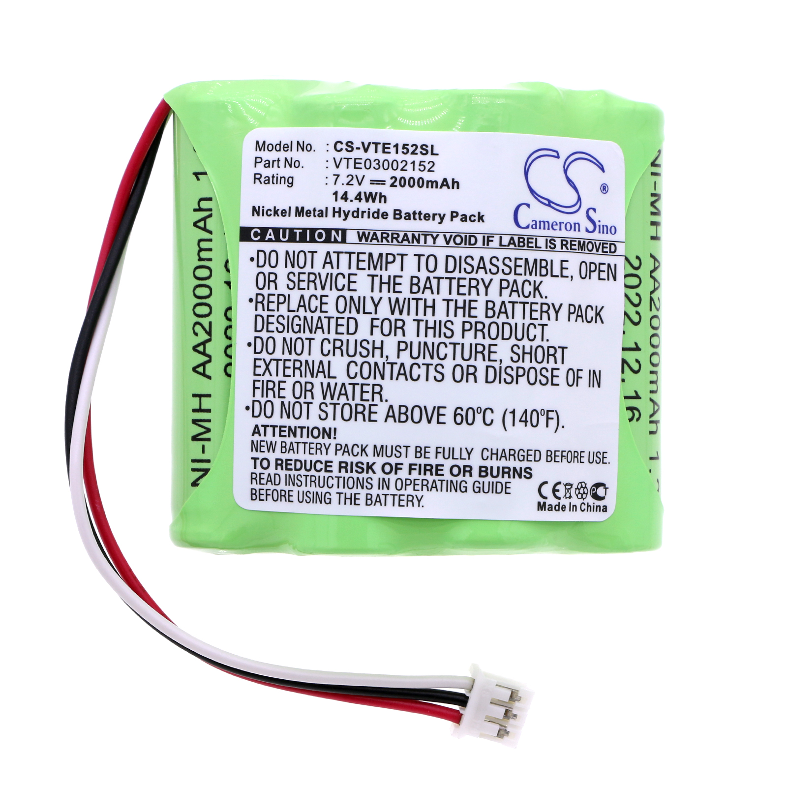 27408_1 Akku ersetzt 03002152, Consult II passend für Vetronix 02002720-01, VTE3002152