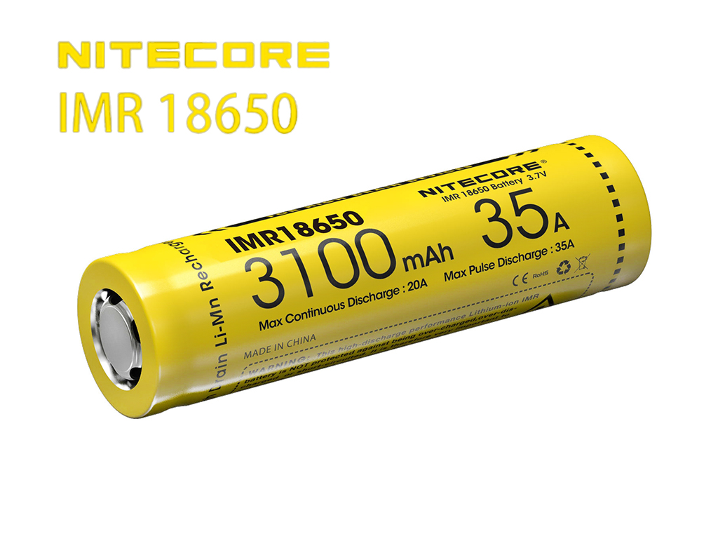 14624_0UDWxY0y22498U Nitecore NC-18650IMR/31 3.7V 3100mAh, max. 35A (Flat Top)
