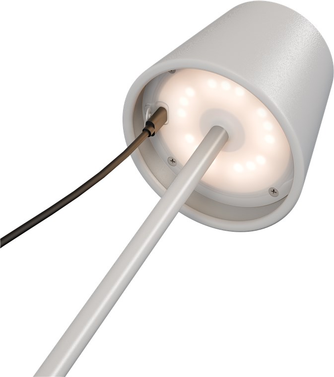 27582_2 Kabellose RGBW LED Tischleuchte, Weiss
