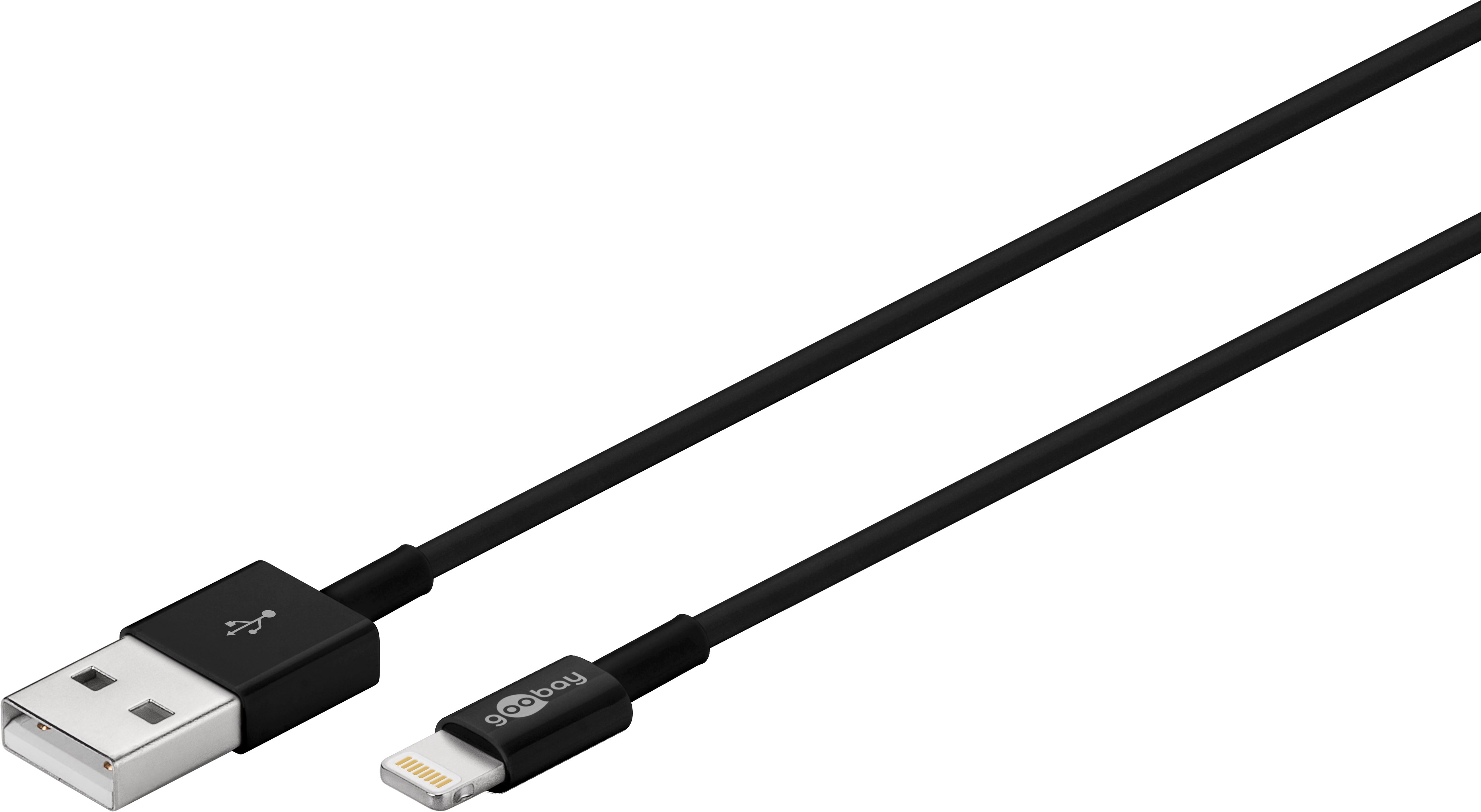19685_0RXeIwkmLjUUkf Lightning USB Kabel 1.0m Schwarz passend für iPhone 7, 8, X, XR, 11, 12, 13