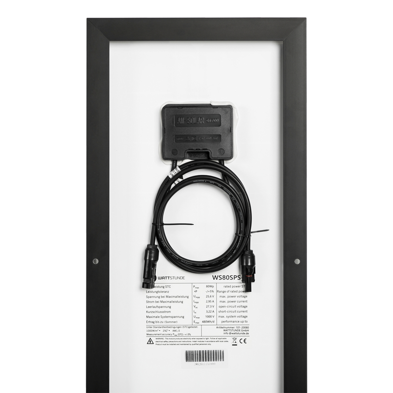 25525_2 WATTSTUNDE® WS80SPS-L DAYLIGHT Panneau solaire Sunpower 80Wp