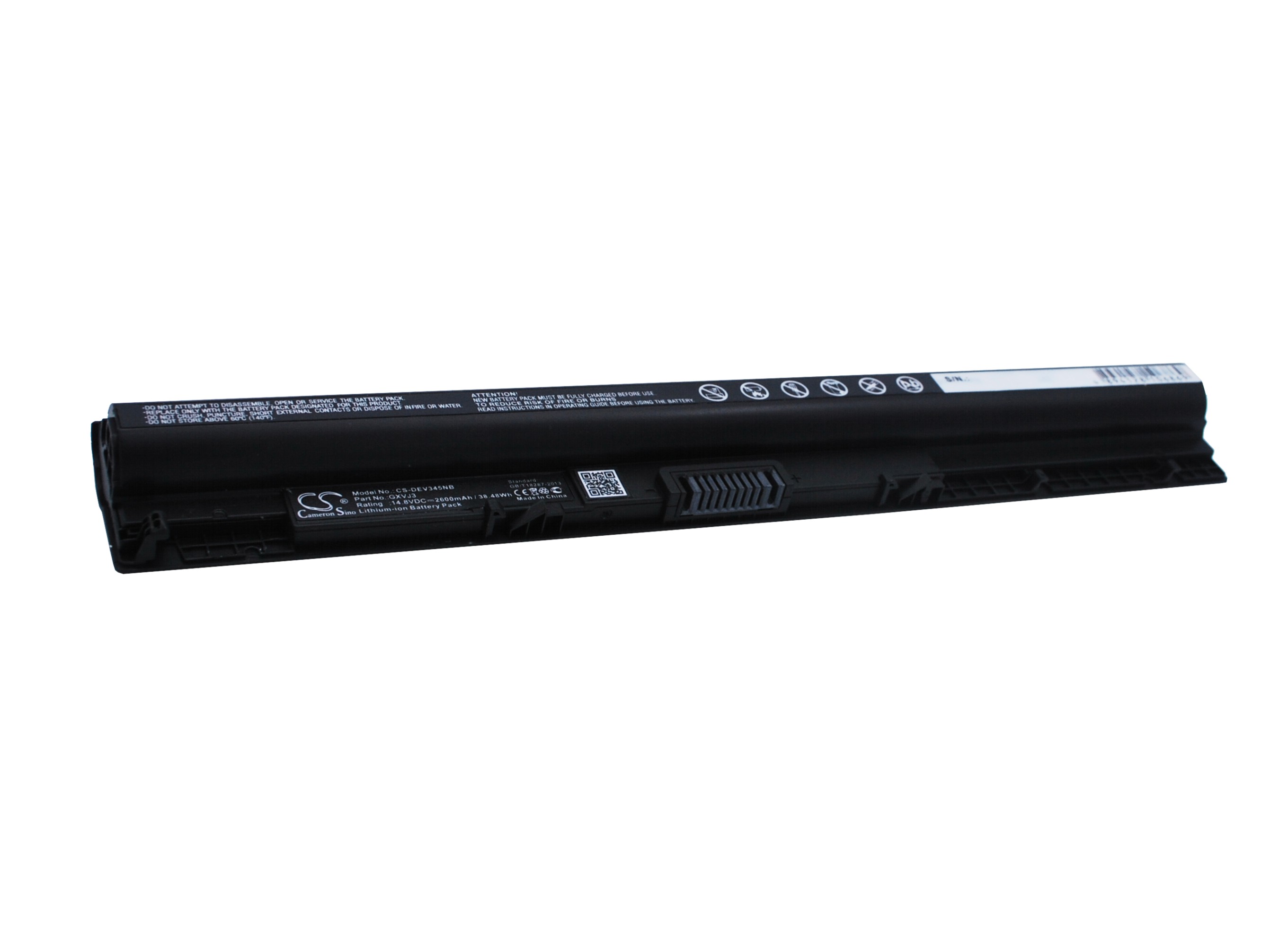 20164_0 Akku ersetzt Dell GXVJ3, HD4J0, K185W, M5Y1K, WKRJ2 2600mAh