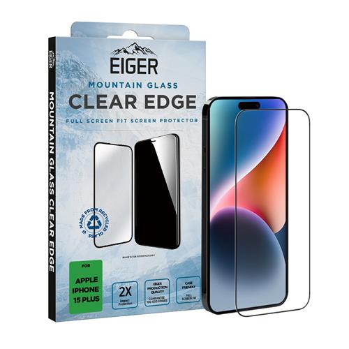 27090_0QKpAlddVynNti iPhone 15 Plus, Displayschutzglas, Mountain Glass Clear Edge