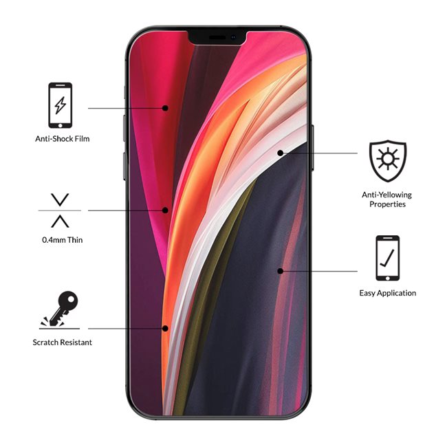 EIGER APPLE IPHONE 12/12 PRO DISPLAY-GLAS (2ER PACK) TRI FLEX HIGH-IMPACT CLEAR