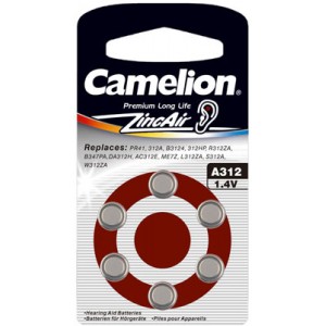 13582_0k1wCq7LNB1hMN Camelion 312, ZA312, DA312, V312 paquet de 6 piles