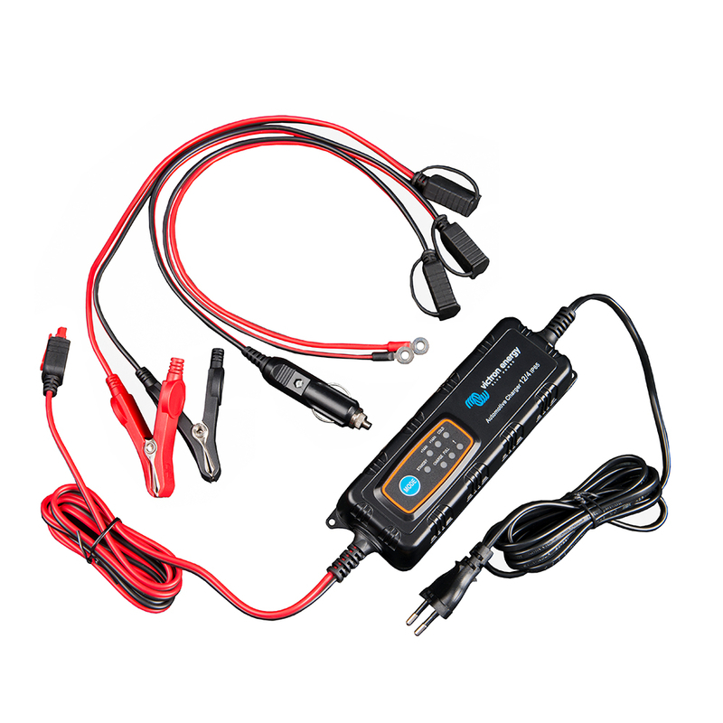 Victron Blue Power IP65 Batterieladegerät, Fahrzeuge 12V/4A-12V/0,8A, DC Stecker
