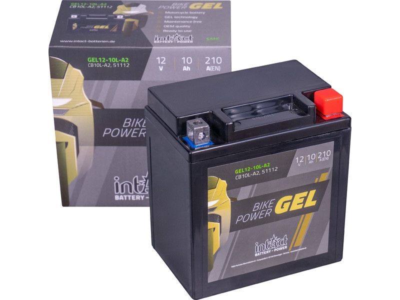 24749_10cYgv8BluetZE Intact GEL12-10L-A2 Batterie moto GEL 12V 11.5Ah remplace 12N11-3A-1, CB10L-A2