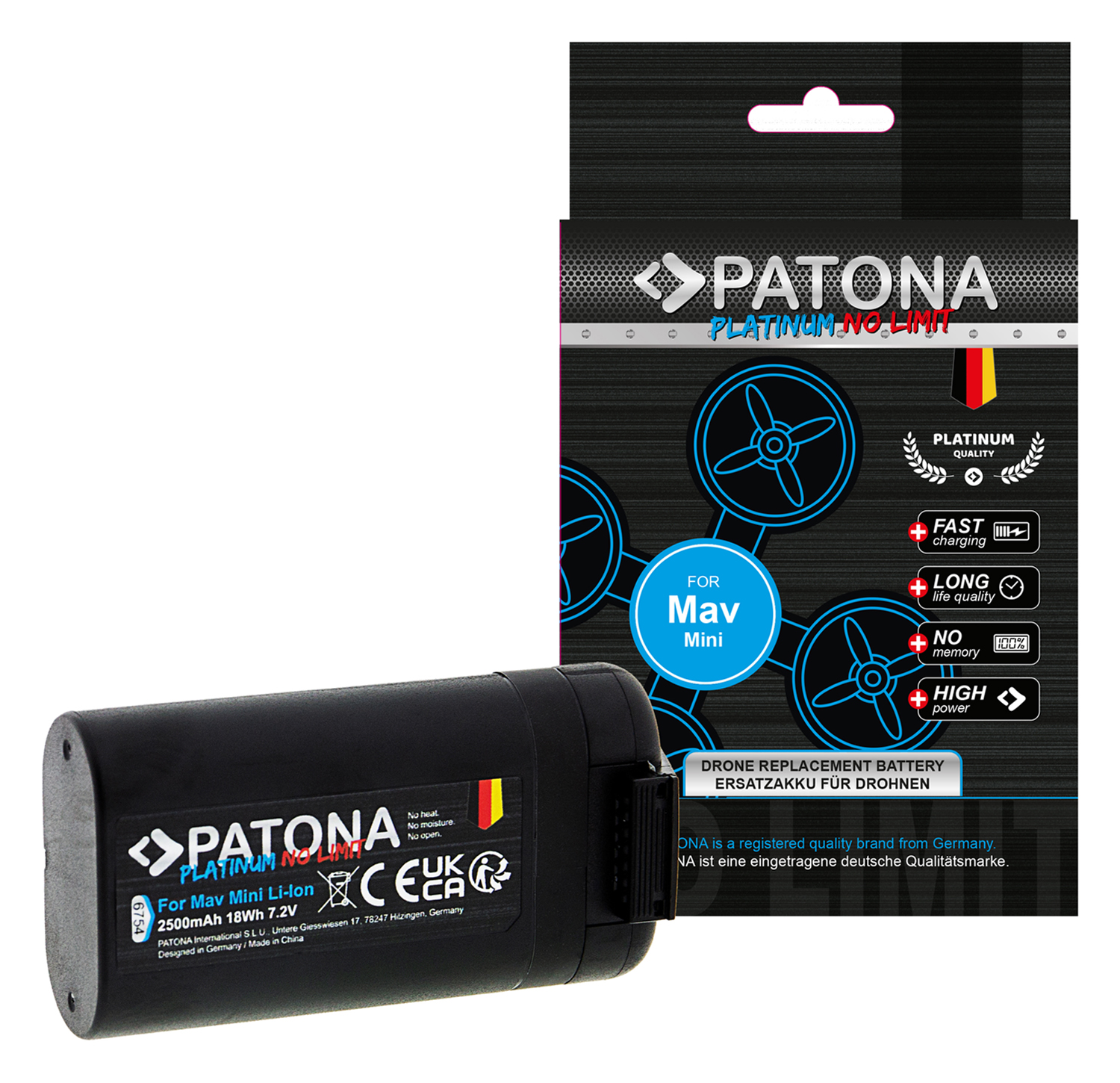 26858_1k0YYEzsyMFJr4 Akku ersetzt MB2-2400mAh-7.2V, CP.MA.00000135.01 passend für DJI Mavic Mini