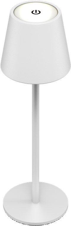 27585_0 Kabellose dimmbare LED Tischleuchte, Weiss