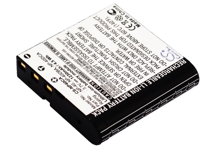 10190_0 Akku ersetzt Casio NP40, NP-40, NP-40DCA 1230mAh