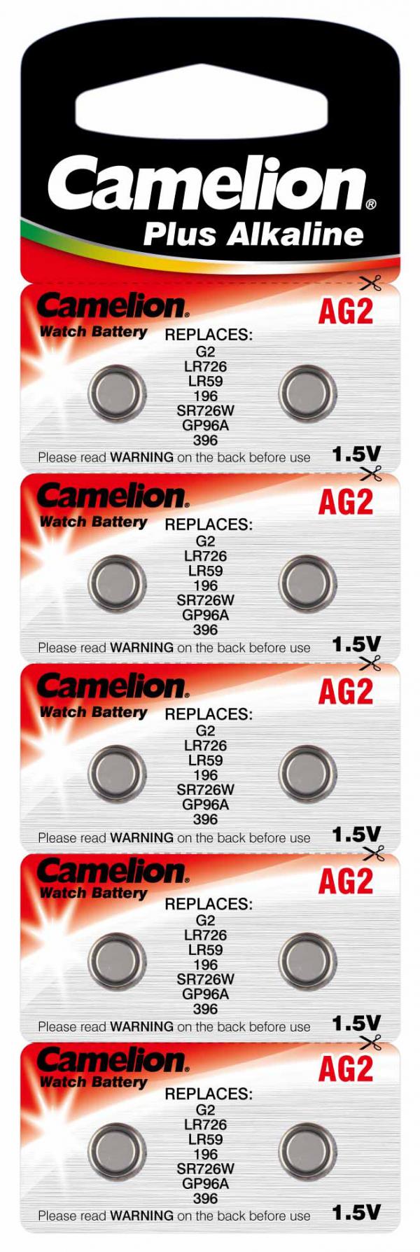16972_0fqNT0qmPXu4md Camelion AG2, LR59, LR726, Batterien 10er Packung