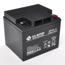 B.B. Battery BP40-12, Batterie au plomb AGM 12V 40Ah, VdS, 197x165x171mm