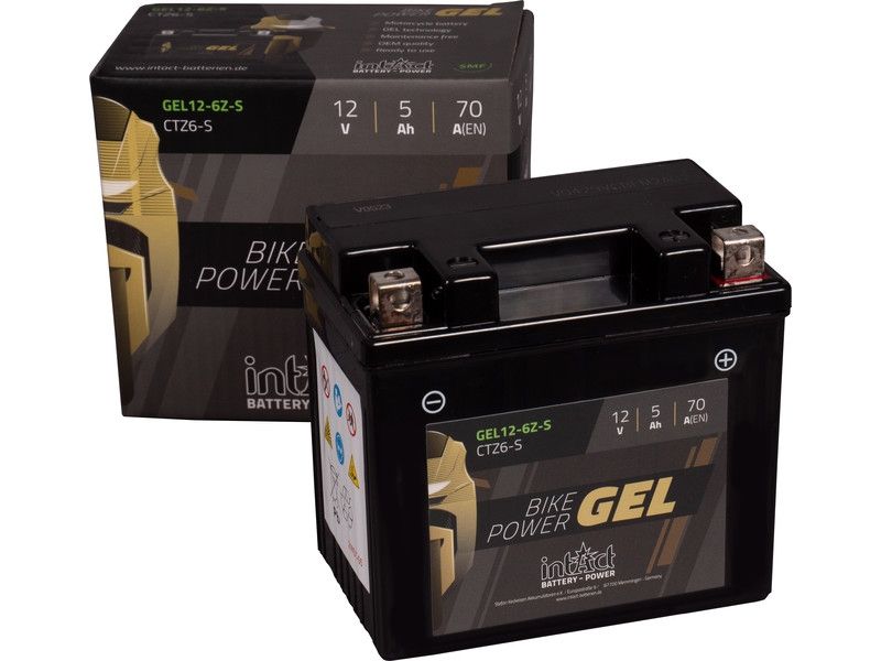 12440_1Wc1npTTWPlNWG Intact GEL12-6ZS GEL-Motorradbatterie ersetzt YTZ6-S, YTZ6S-4, YTZ6S-BS 12V 5Ah
