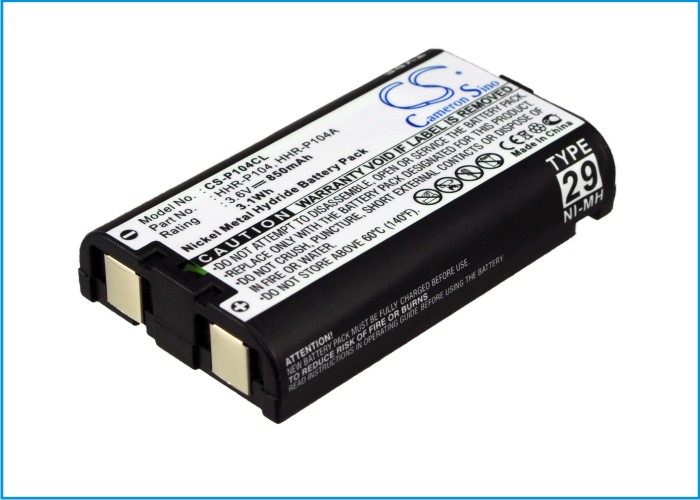 18068_0 Akku ersetzt Panasonic HHR-P104, HHR-P104A, TYPE 29 850mAh