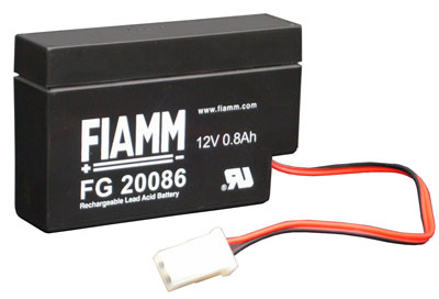 14144_0 Multipower MP0.8-12AMP 12V 800mAh mit Kabel ersetzt FG20086, MP0.8-12, NP0.8-12