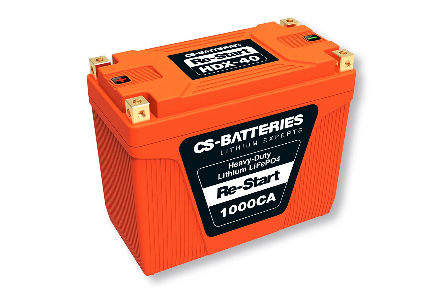 26398_0 12V 12Ah LiFePO4 Heavy-Duty HDX-40 Motorrad Starterbatterie 1000CA