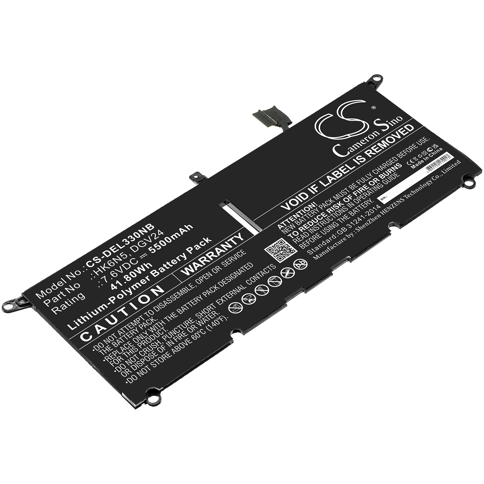 25475_0ixzktFinmYGIZ Akku ersetzt Dell DGV24 passend für Inspiron 13, Latitude 3301, Vostro 5390