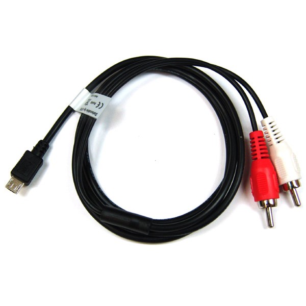 18475_0 Musikkabel kompatibel zu micro USB --> Cinch