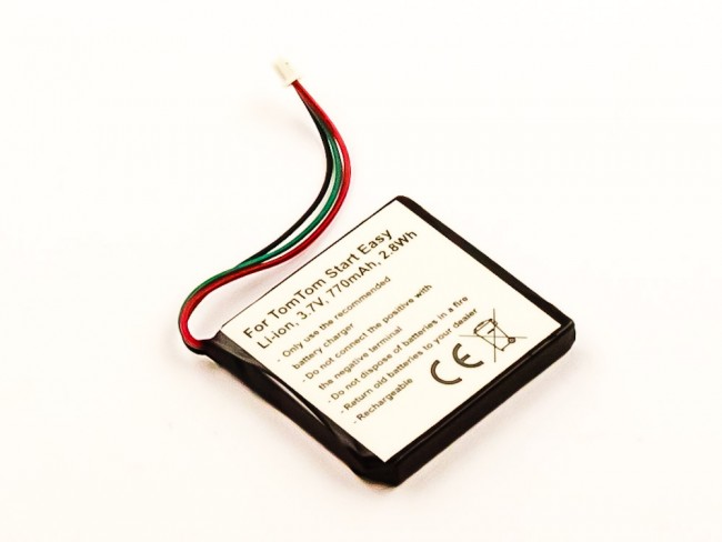 18469_0QBjKKjNZPQ6pC Akku ersetzt TomTom AHL03706001, AHL03707002 770mAh
