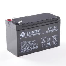 26092_0 B.B. Battery 12V 7Ah Akku, AGM Bleiakku, BP7-12, Pol T2 Faston 250 (6,3 mm)