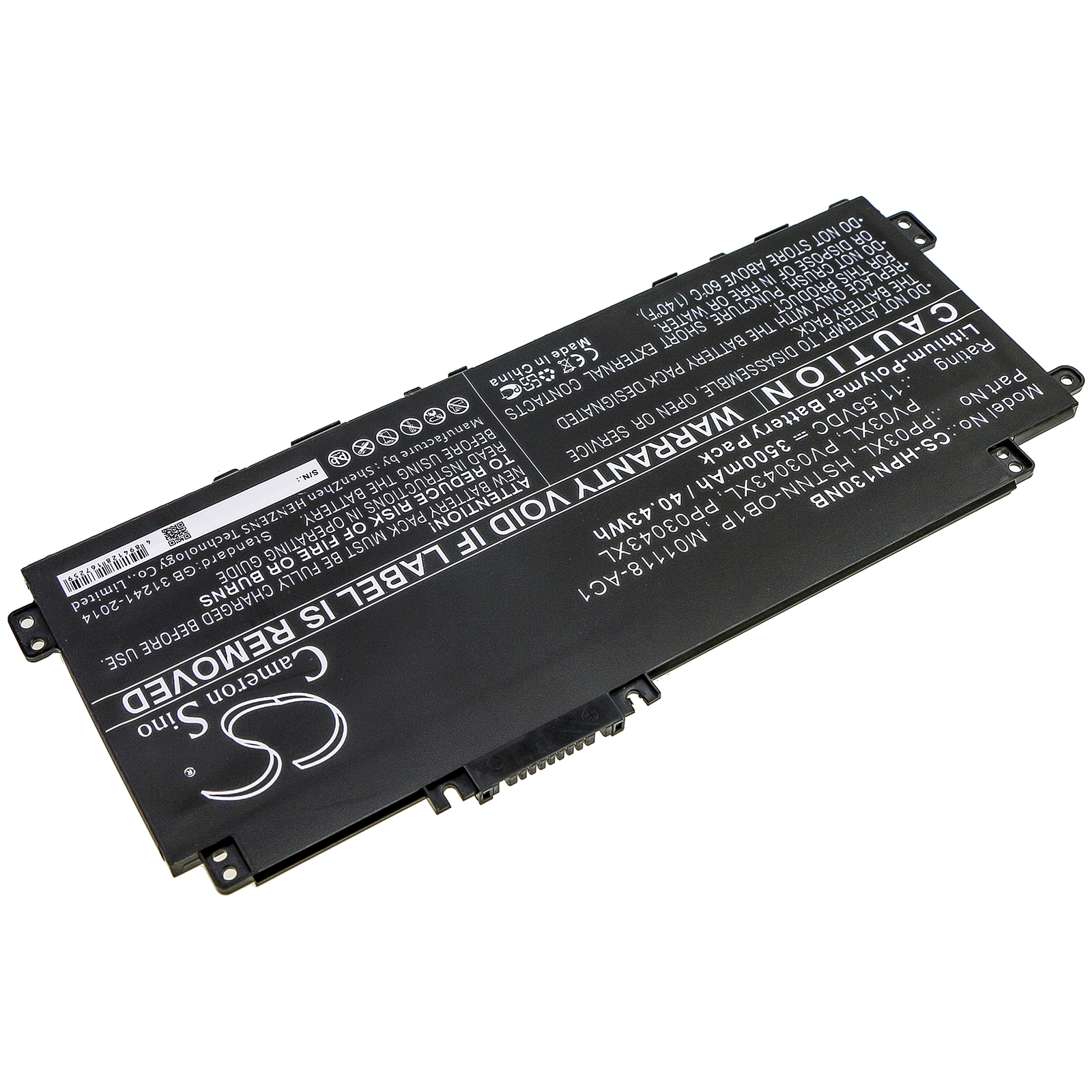 26882_1VdFYq1CeVw8rl Akku ersetzt HP PP03XL, PV03XL, M01118-AC1, M01144-005 40.4Wh