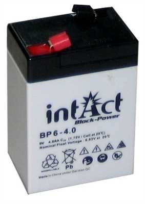 16125_0 Intact BP6-4 Block-Power 6V 4Ah Blei-Batterie
