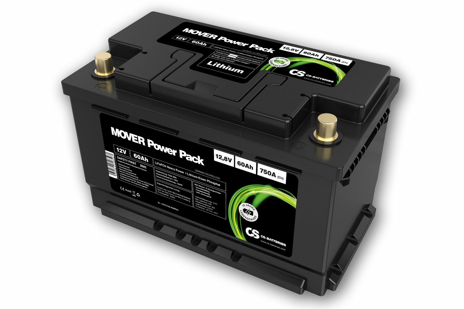 24292_0 Lithium LiFePO4 Mover Power Pack 12.8V 60Ah (Pb-eq 120Ah)