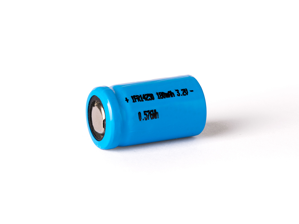 23393_0 IFR 14250 3.2V 180mAh LiFePo4 Akku (Pluspol flach)