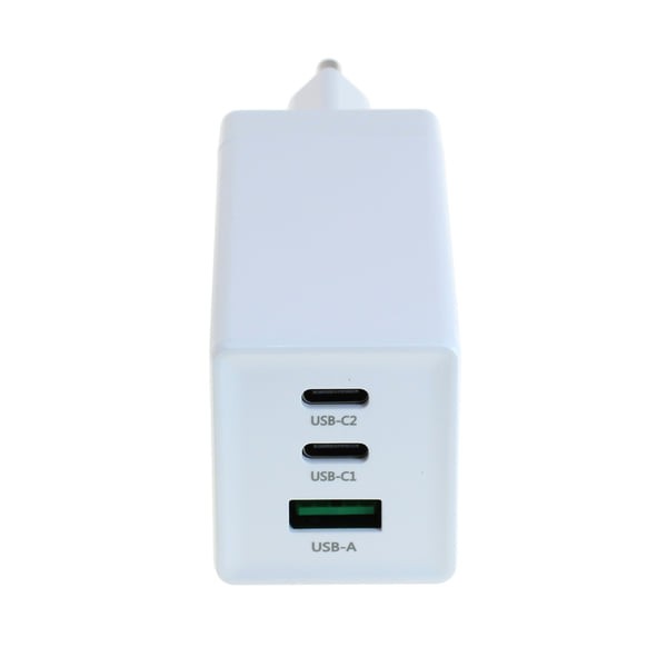 25859_1Gjx5fRaXj5asH Chargeur USB-C GaN 2x USB-C + 1x USB-A, USB-PD, 3-PORT, 65W