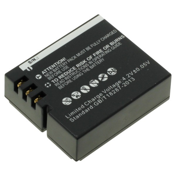 18909_07sarUeoMuSets Batterie de remplacement Rollei DS-SD20 pour Bullet 3s, 4s, 5s, Actionpro SD21 Pro 900mAh