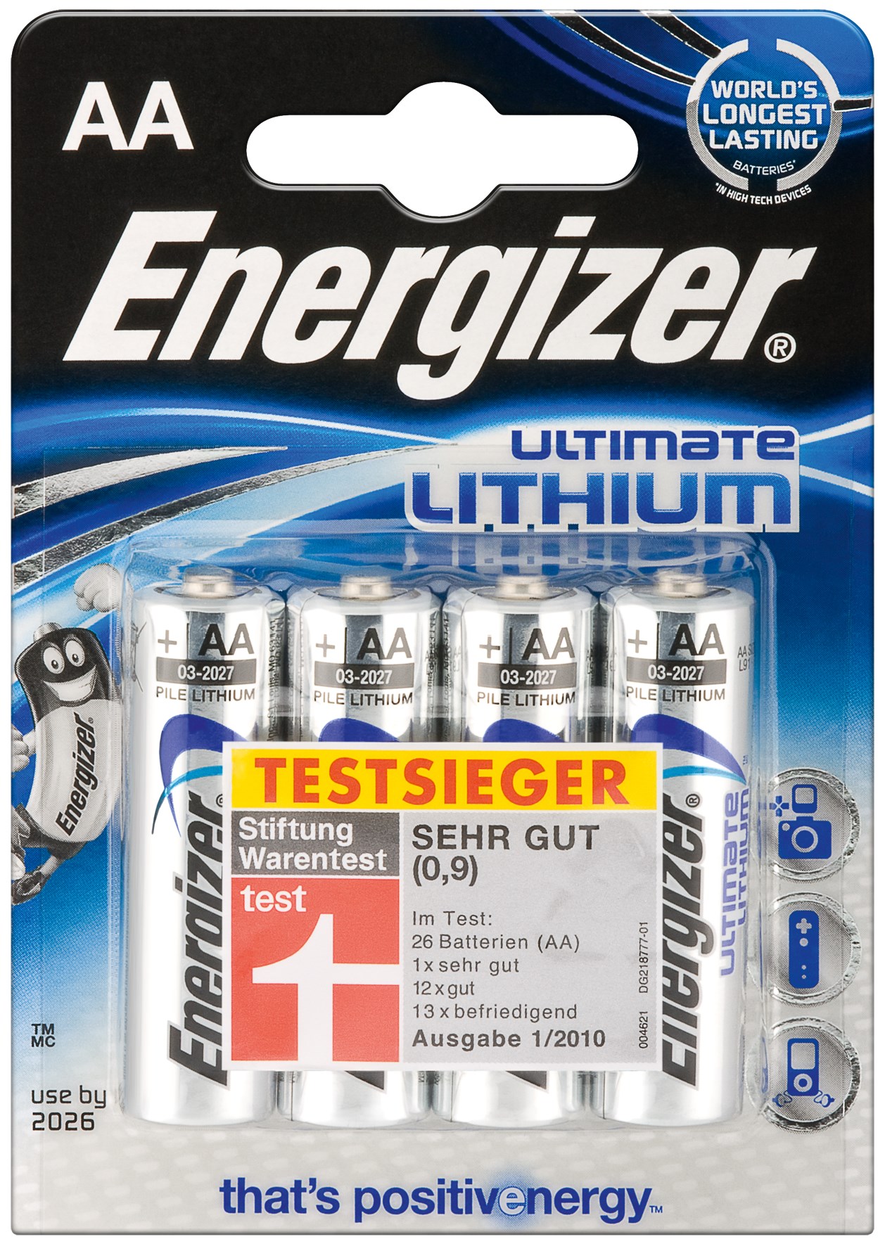 20184_00acTrtpME8ZNI Energizer L91 Lithium, Mignon, AA, 4er Pack Batterien