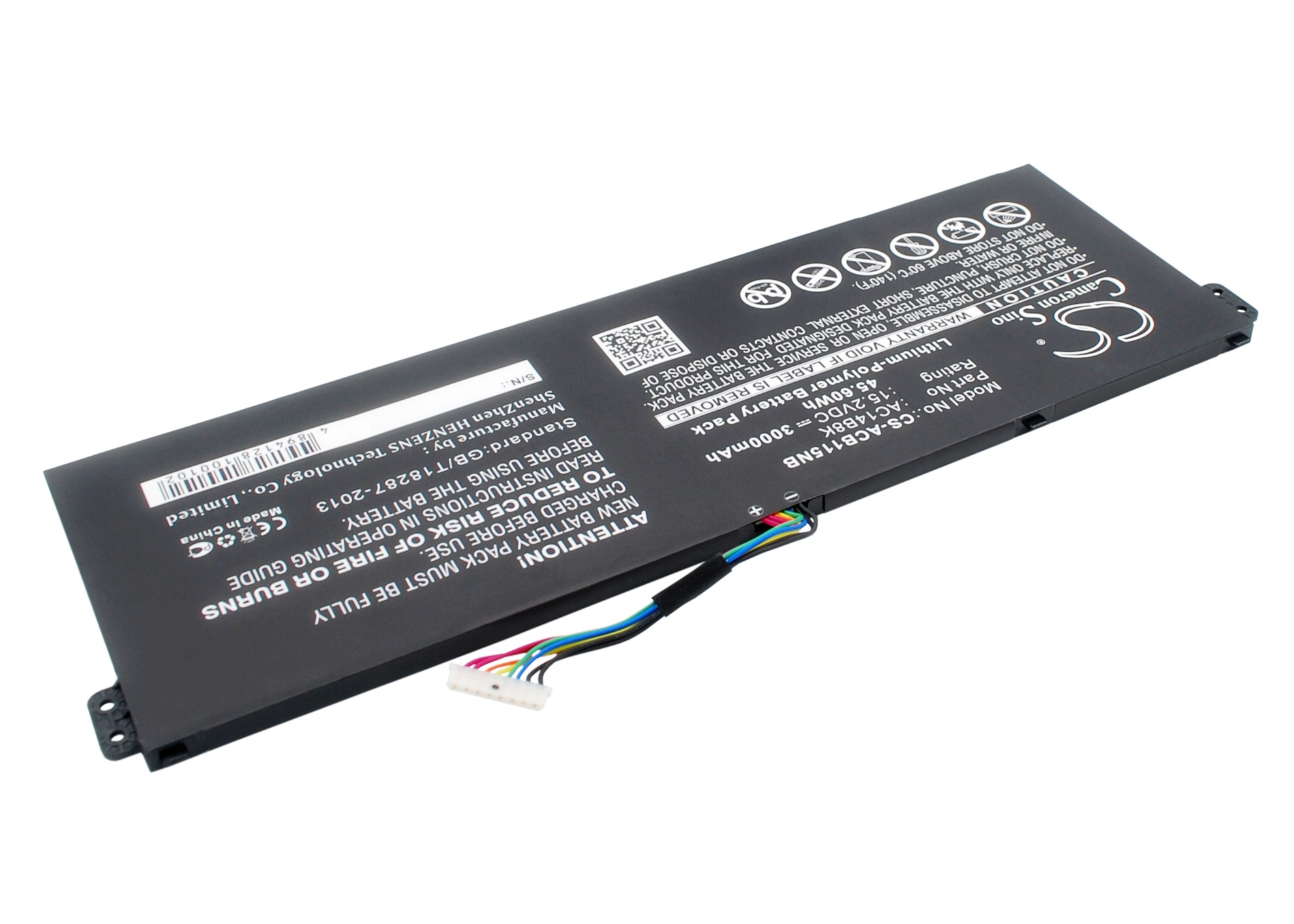 24256_0kHMI5ffTISvxr Akku ersetzt Acer AC14B8K, AP14B8K, AC14B18K, AC011353 15.2V 3000mAh