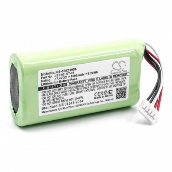 23264_0skwhmDNsqaUEw Akku ersetzt Sony ST-01, ST-02 passend für SRS-X3 2600mAh