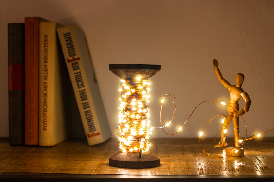 25923_1 LED-Lichterkette "Garnspule", groß