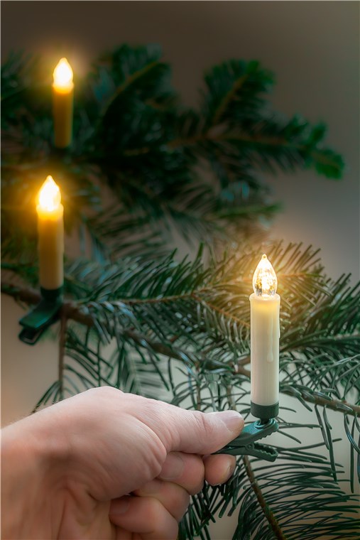 20 bougies de Noël à LED sans fil