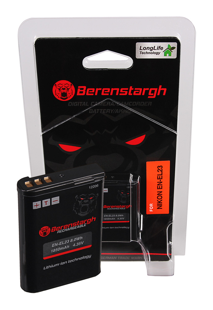 21796_0 BERENSTARGH Batterie remplaçant Nikon EN-EL23 1850mAh