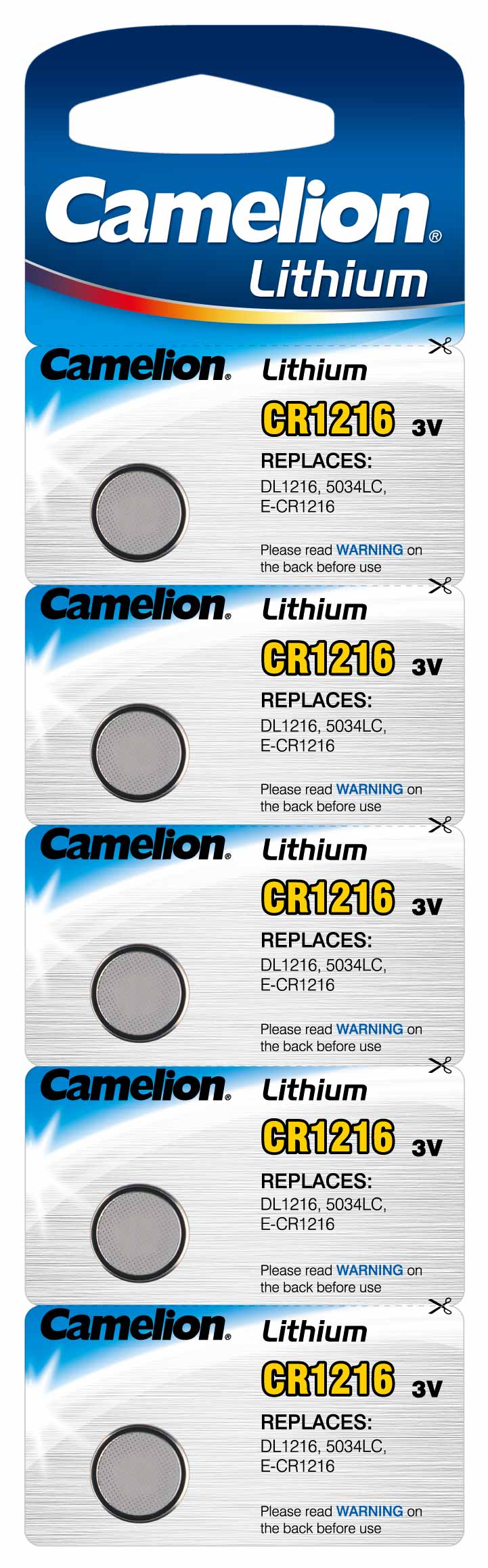 5369_0 Camelion BR2016, DL2016, ECR2016, 5er Packung