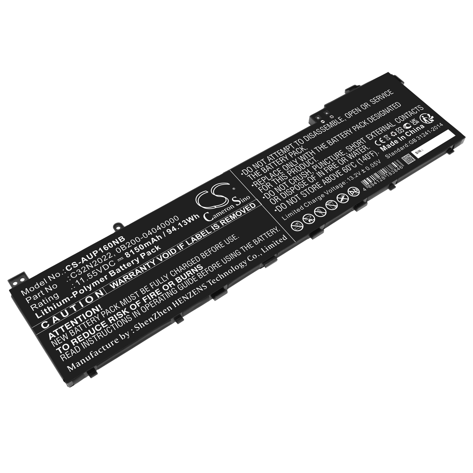 26995_09hvytic3ARUNU Akku ersetzt C32N2022 passend für Asus VivoBook Pro 16X M7600, ZenBook Pro15