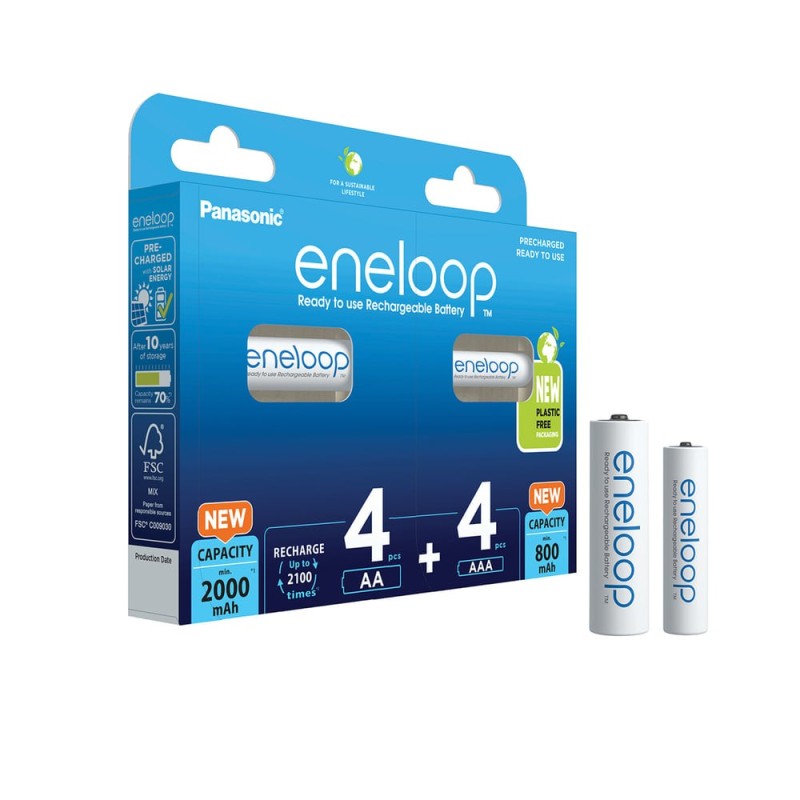 Panasonic (Sanyo) eneloop AA / AAA Combi Pack 2x4pcs BK-KJMCCE44E
