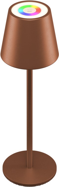 27583_0 Kabellose RGBW LED Tischleuchte, Bronze
