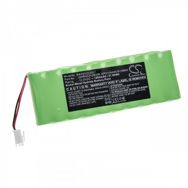 26079_0 Akku ersetzt Roto GP210AAHCB10BMX, GPRHC212B206, 2412-3011, 12V 1800mAh