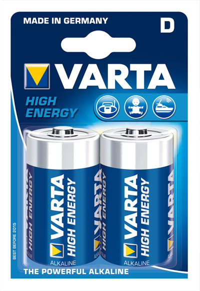 5381_0 Varta 4920 High Energy Batterien Mono, D, LR20 2er Pack